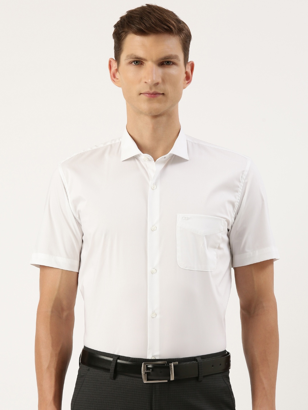 

Peter England Men Slim Fit Opaque Formal Shirt, White