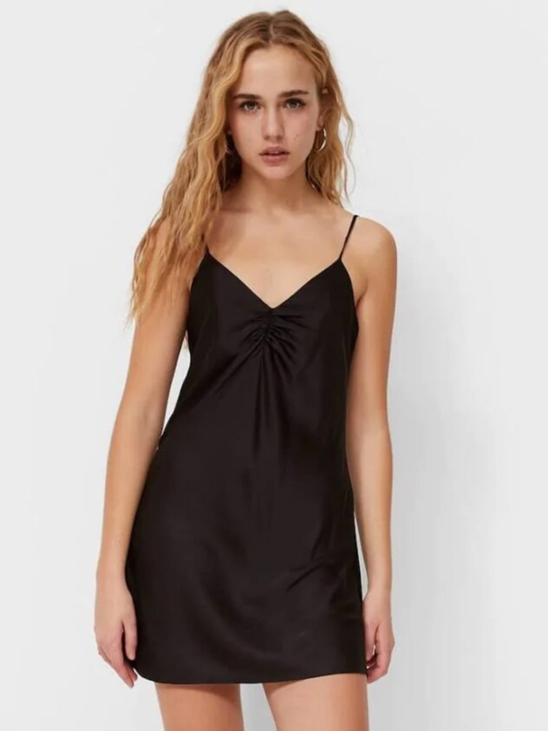 

Styched Black Sheath Mini Dress