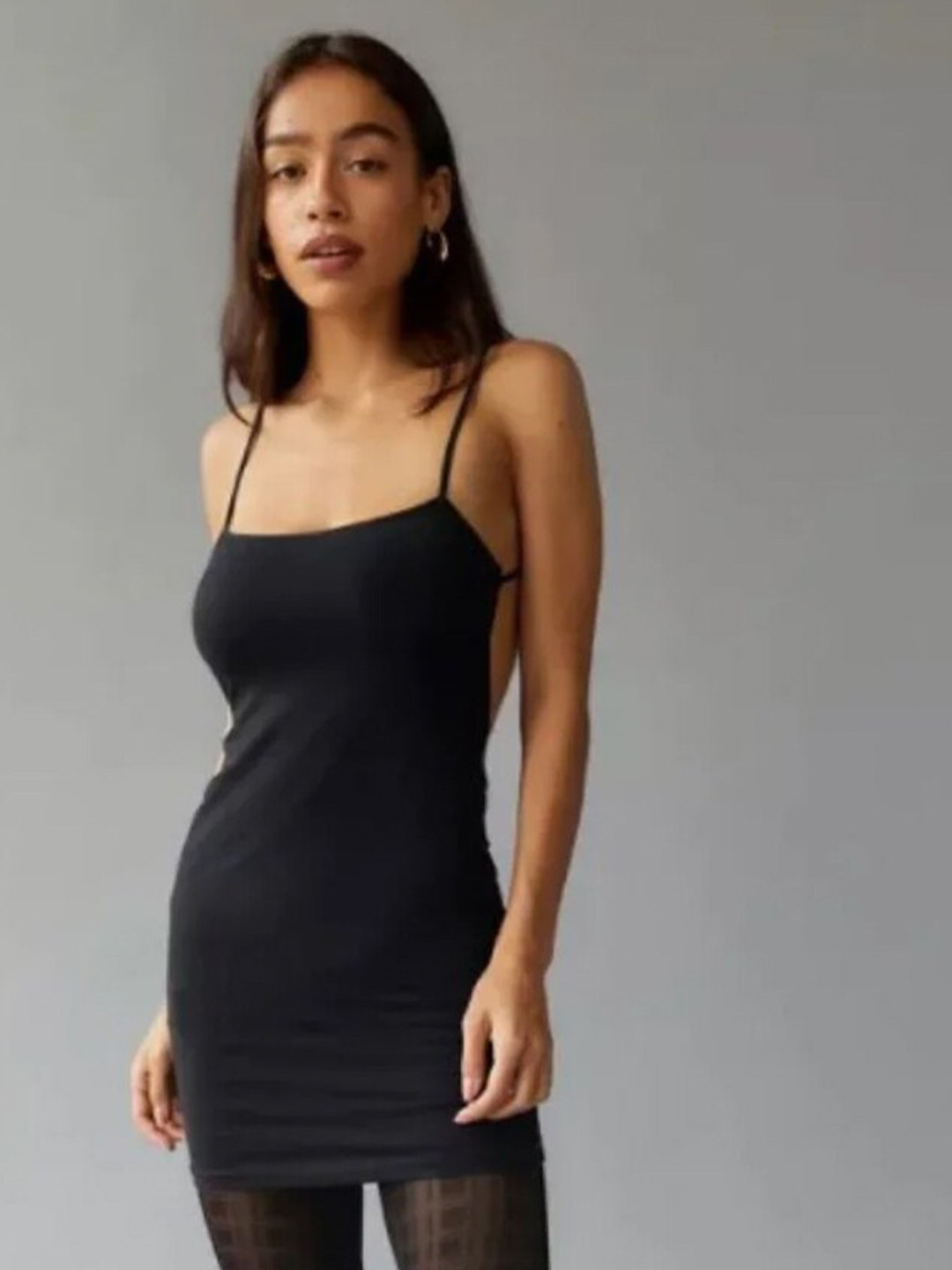 

Styched Black Bodycon Maxi Dress