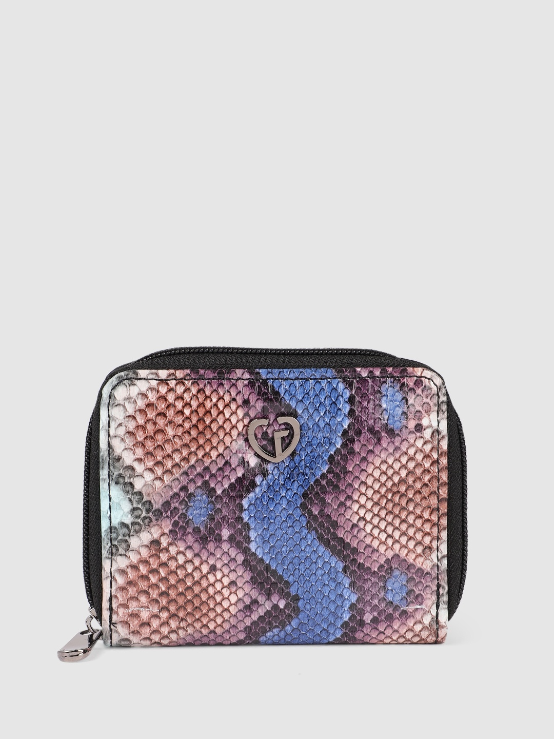 

Caprese Women Textured Zip Around Wallet, Multi