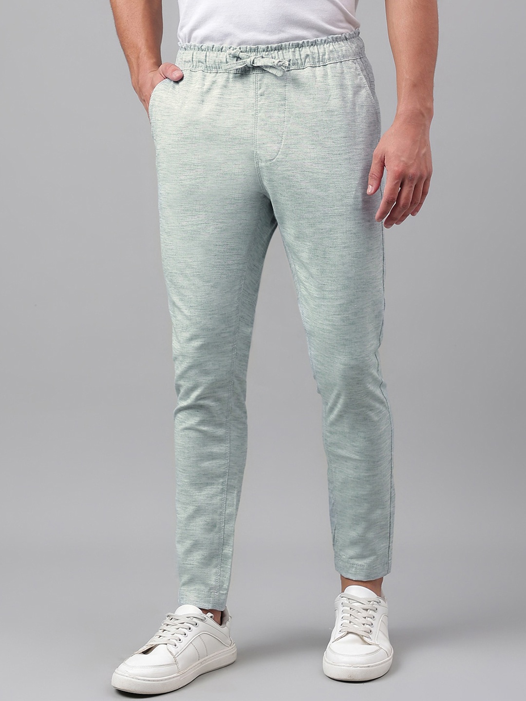 

Code 61 Men Mid Rise Regular Trouser, Lime green