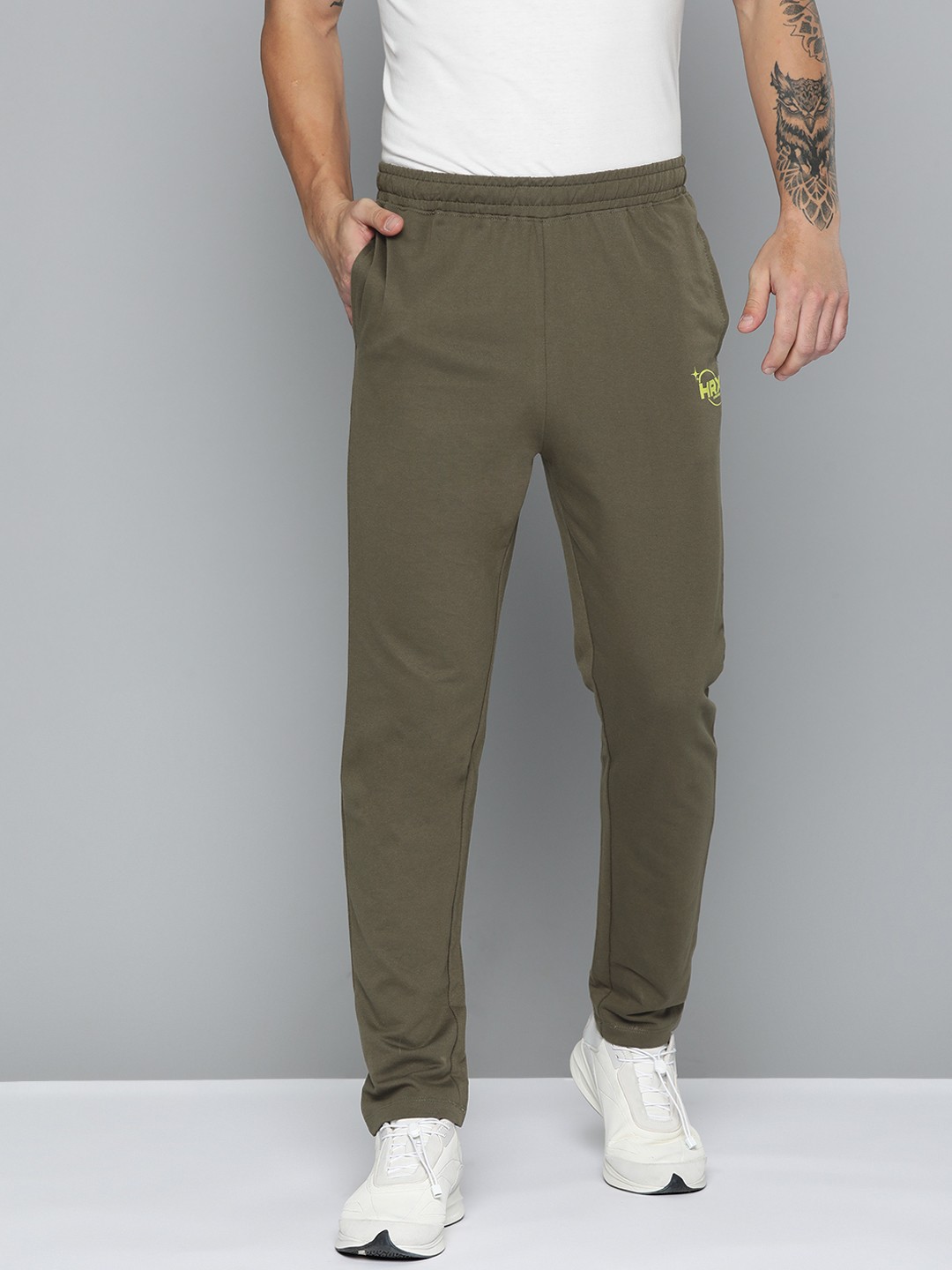 

HRX by Hrithik Roshan Men Lifestyle Track Pants, Olive
