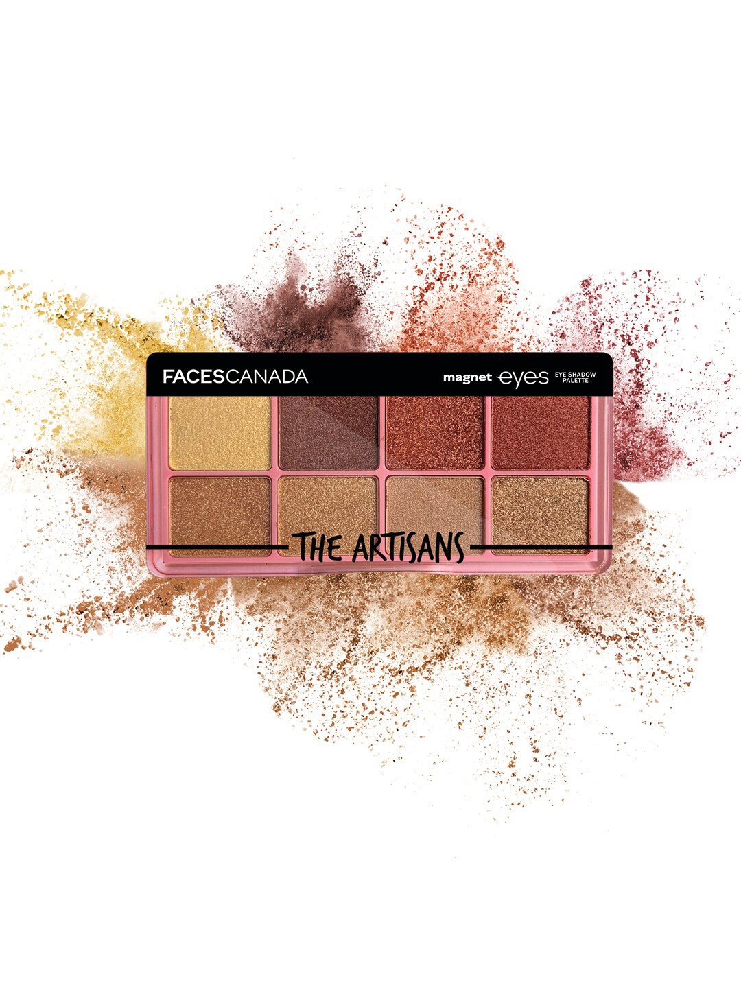 

FACES CANADA Magnet Eyes Intensely Pigmented 8 In 1 Eyeshadow Palette 6.4g - The Artisans, Pink