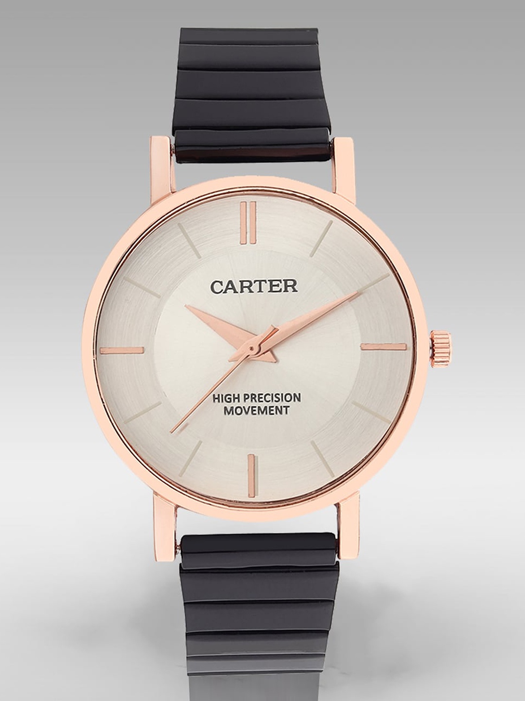 

Sandy D Carter Women Brass Dial & Bracelet Style Straps Analogue Watch SD-Carter-56-RG-WH, Rose gold
