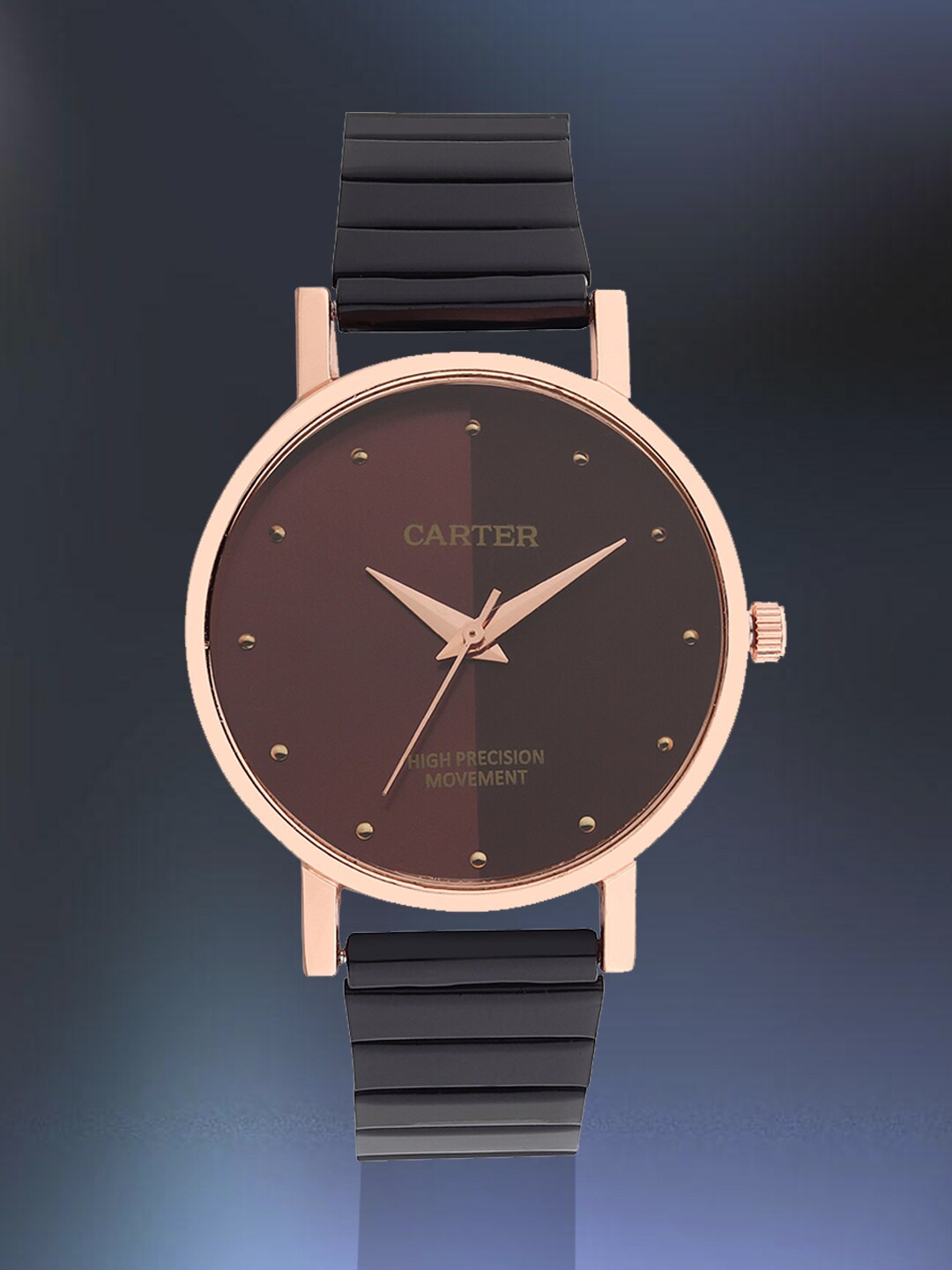 

Sandy D Carter Women Embellished Dial & Bracelet Straps Analogue Watch SD-Carter-54-RG-RD, Red
