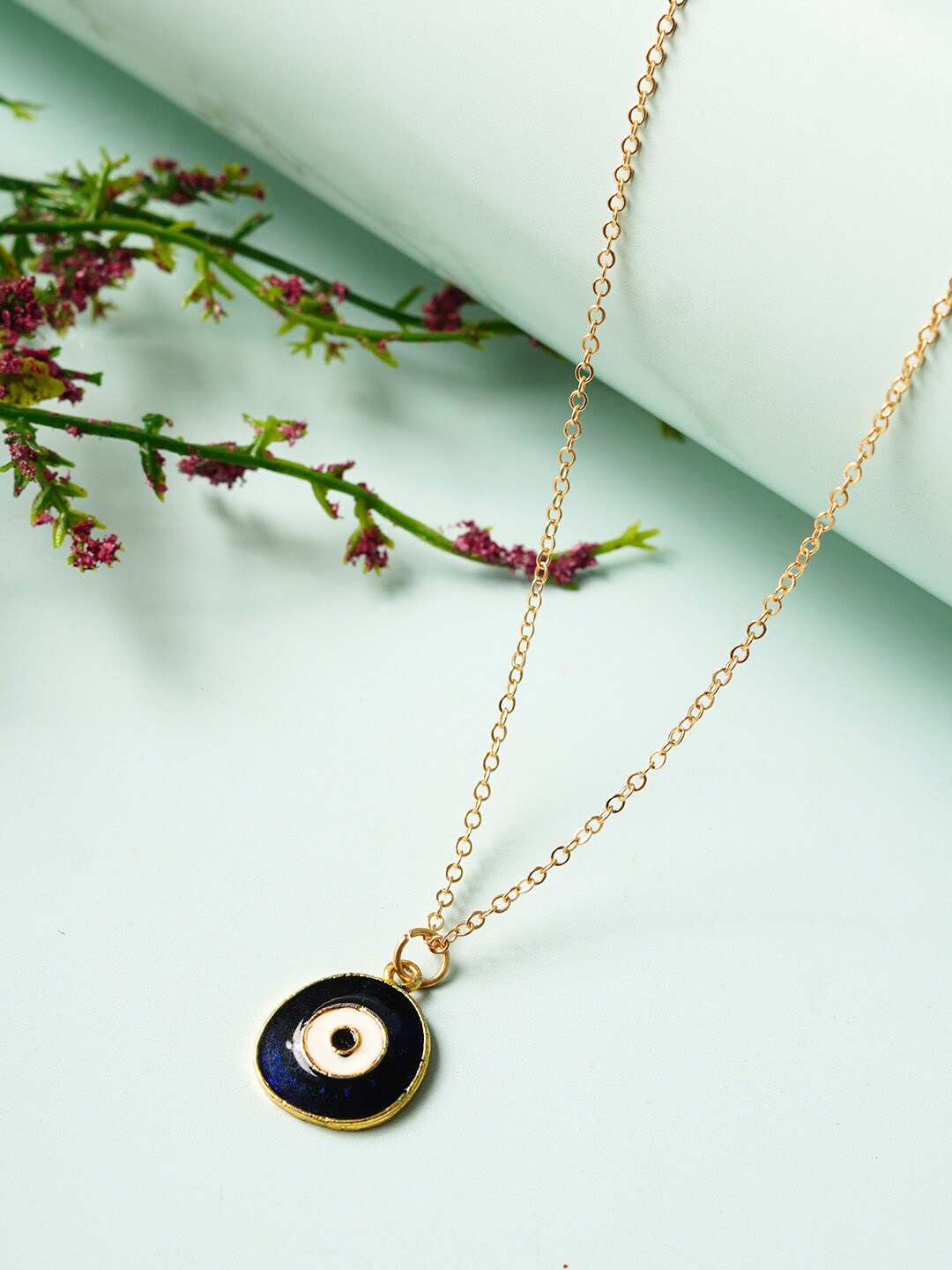 

Ferosh Evil Eye Pendant Necklace, Gold
