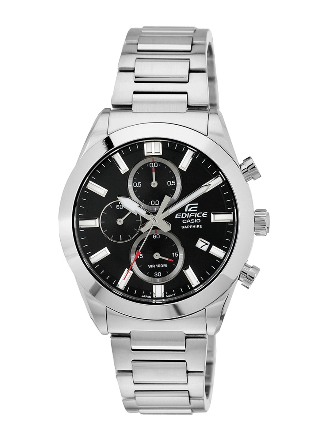 

CASIO Men EDifice EFB-710D-1AVUDF Black Analog Dial Silver Stainless Steel Band ED580