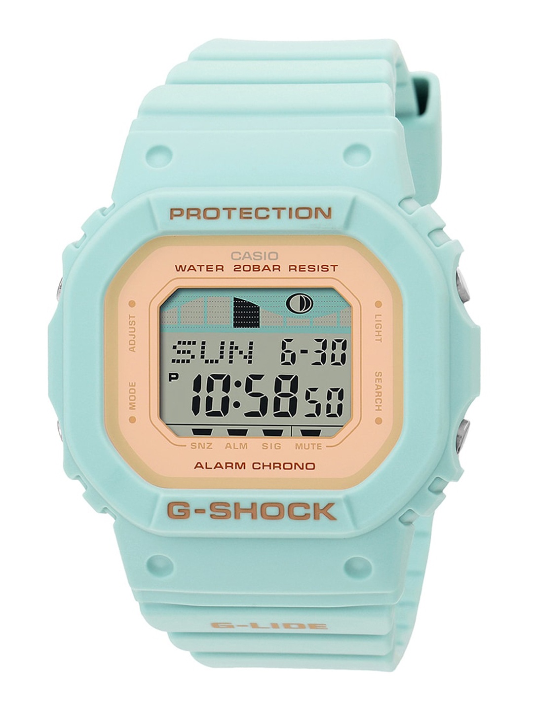 

CASIO G-SHOCK Women Printed Dial & Straps Digital Watch G1397 GLX-S5600-3DR, Rose gold