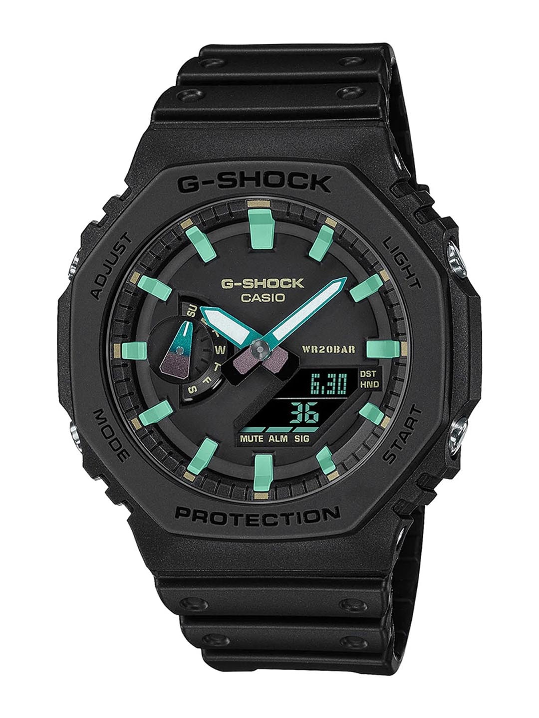 

CASIO Men G-Shock GA-2100RC-1ADR Black-Rusted Ana-Digi Dial Black Resin Strap Men Watch G1388