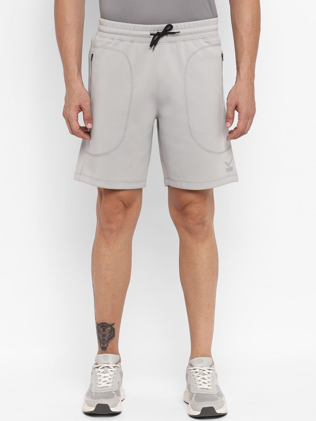 

Yuuki Men Sports Shorts With Antimicrobial Technology, Grey