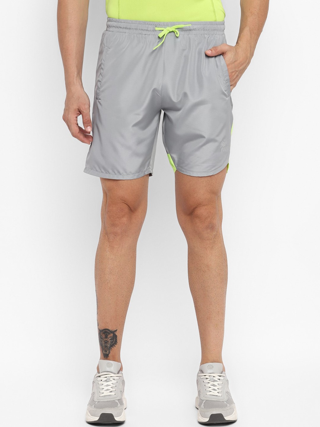 

Yuuki Men Sports Shorts With Antimicrobial Technology, Grey