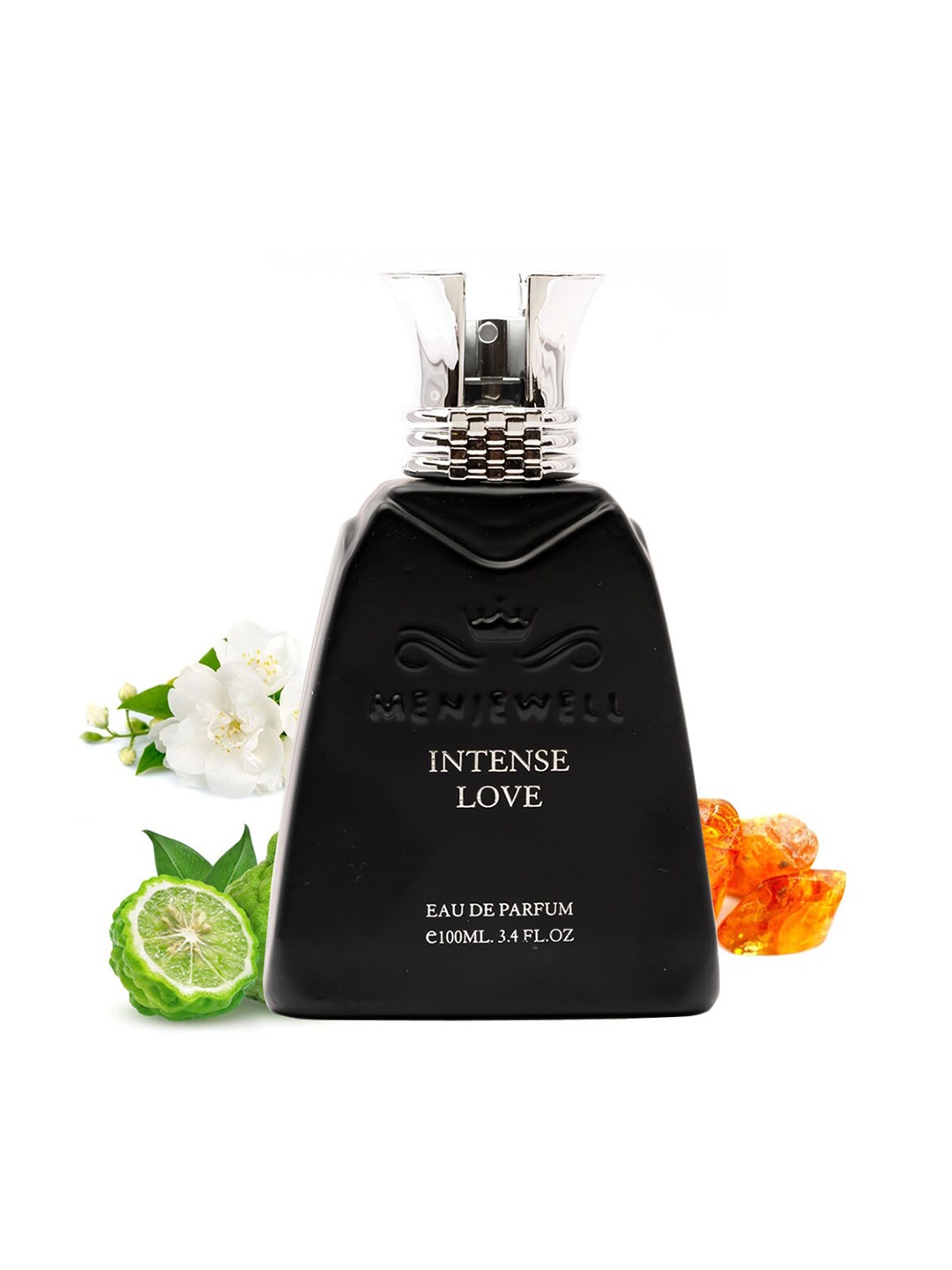 

Menjewell Men Intense Love Eau De Parfum - 100 ml, Black