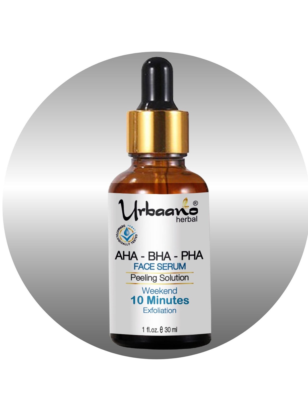 

Urbaano Herbal AHA-BHA-PHA 30% Chemical Peeling Solution Face Serum - 30 ml, White