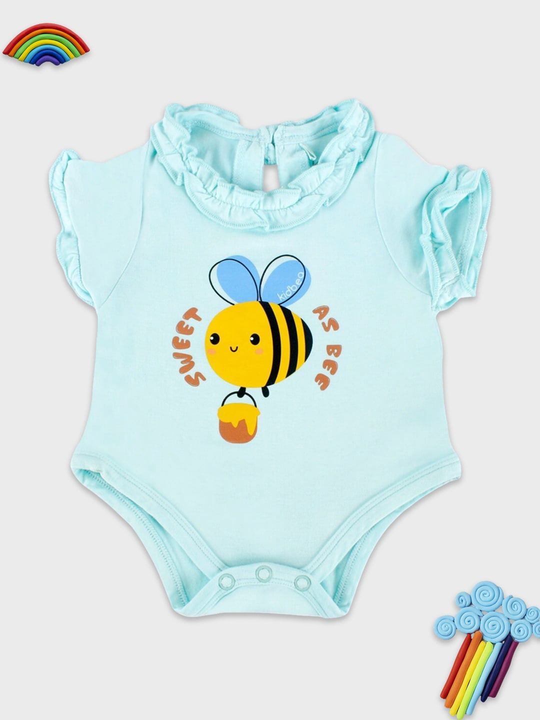 

Kidbea Infants Printed Bamboo Bodysuit, Blue