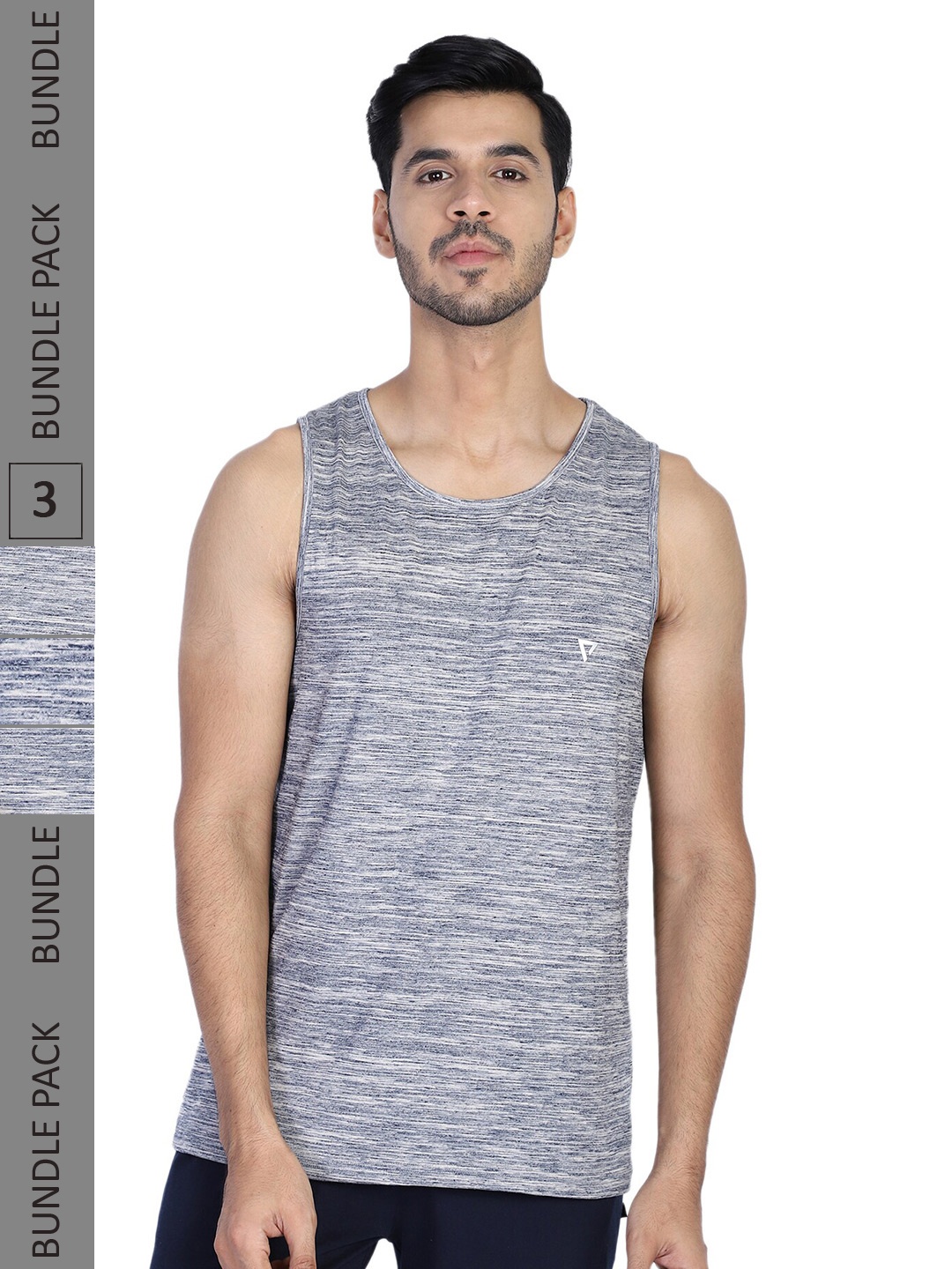 

PROTEENS Pack Of 3 Abstract Printed Round Neck Cotton T-Shirt, Grey