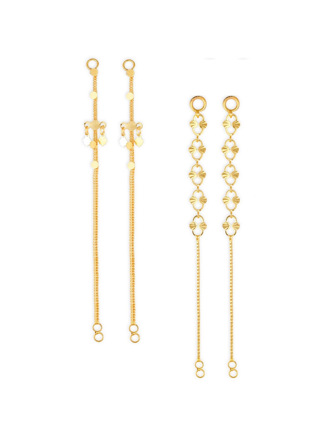 

Vighnaharta Pack Of 2 Gold-Plated Classic Ear Cuff Chains