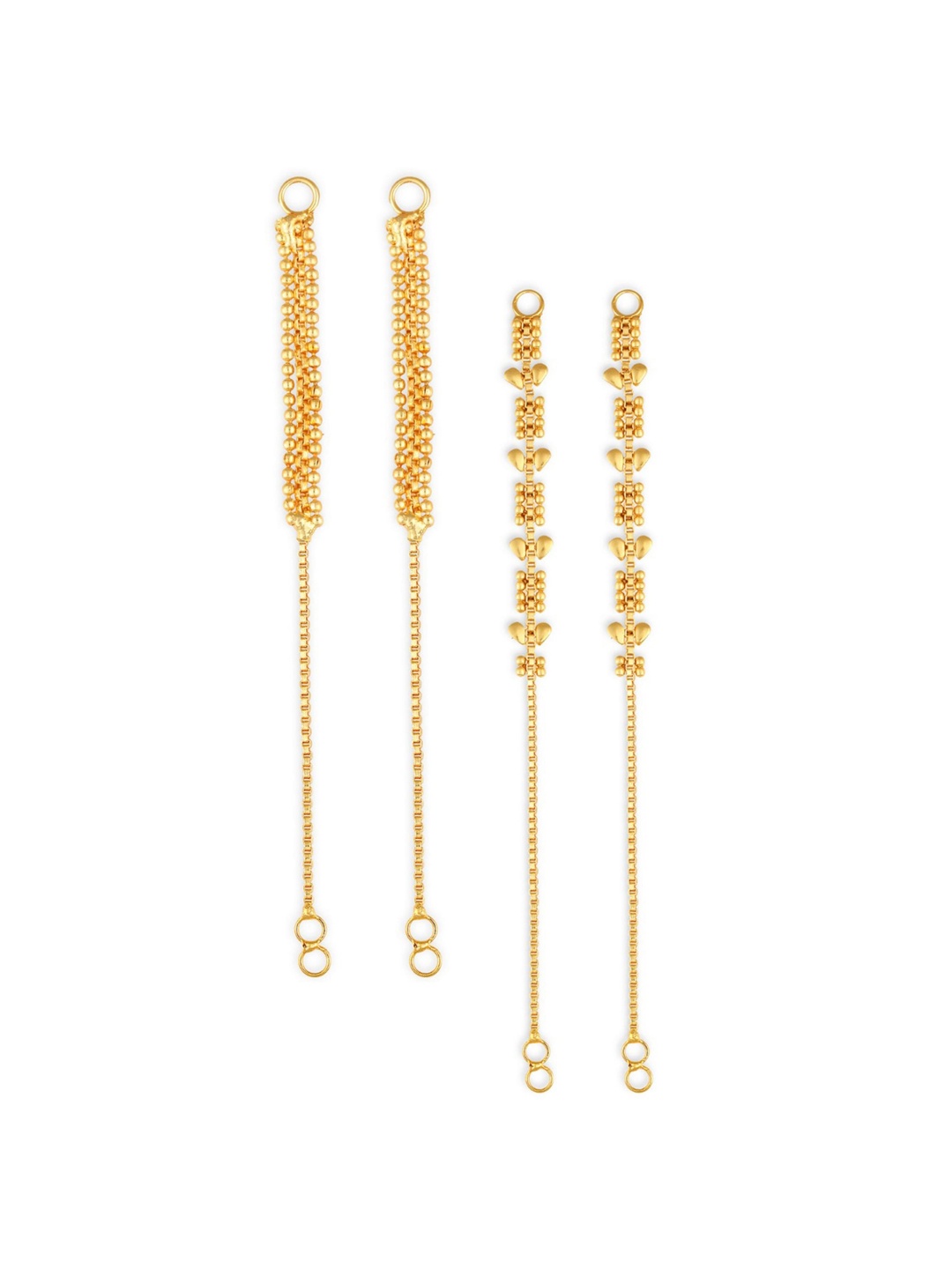 

Vighnaharta Pack Of 2 Gold-Plated Classic Ear Cuff Chains