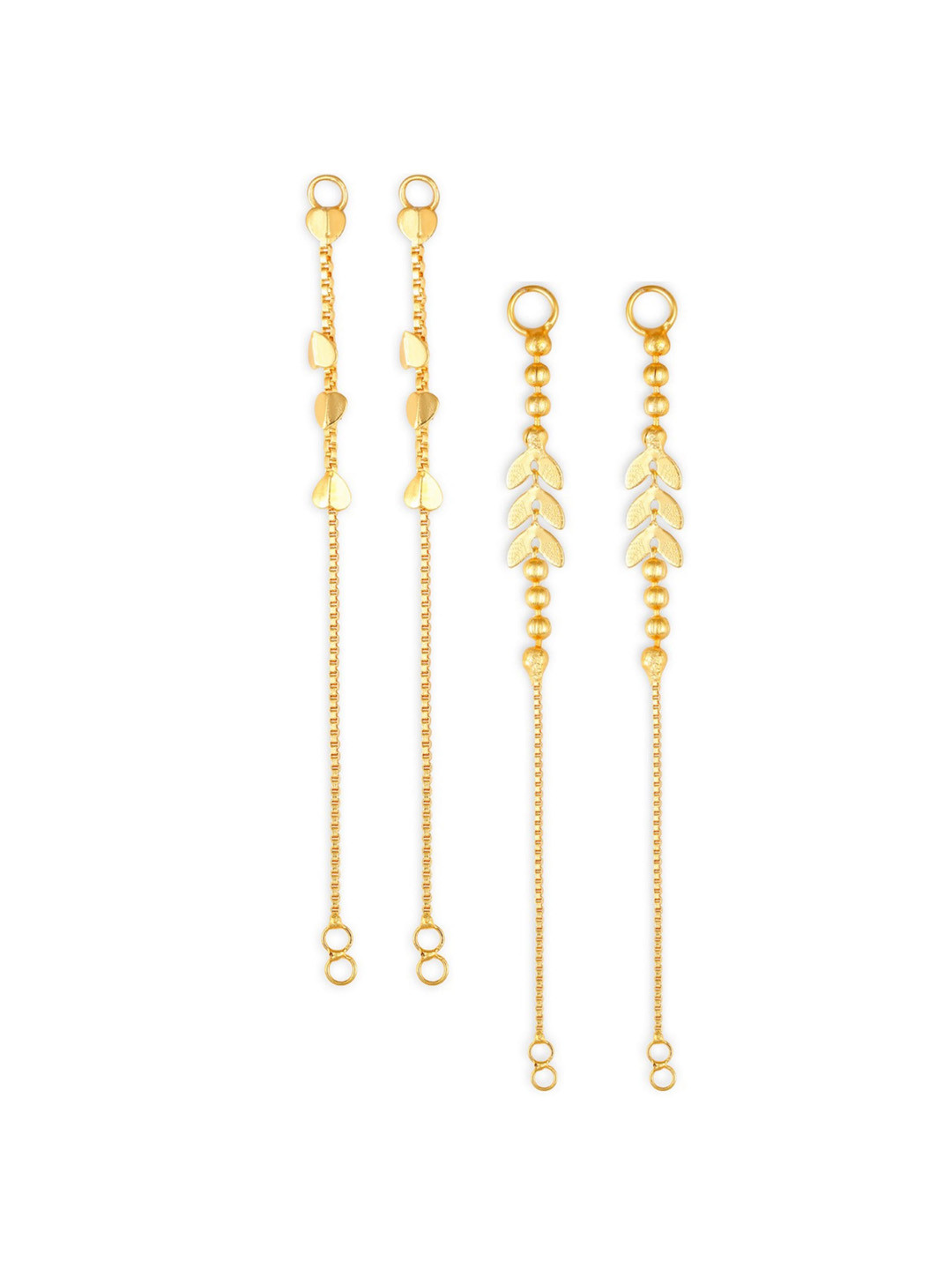 

Vighnaharta Pack Of 2 Gold-Plated Classic Ear Cuff Chains