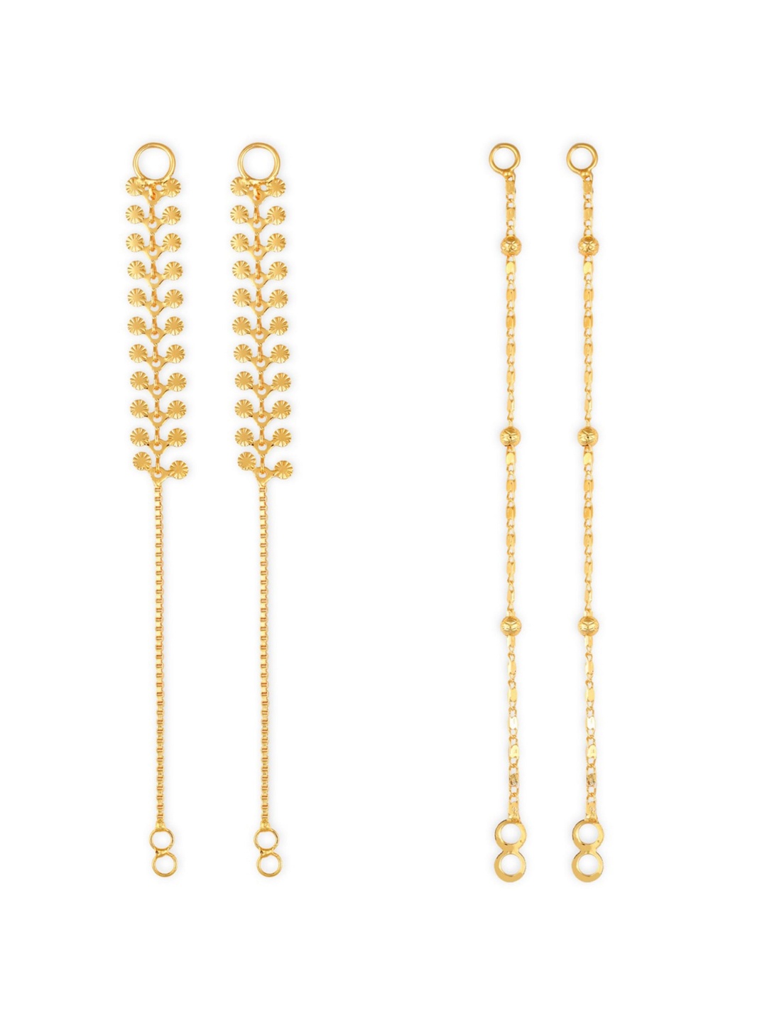 

Vighnaharta Pack Of 2 Gold-Plated Classic Ear Cuff Chains