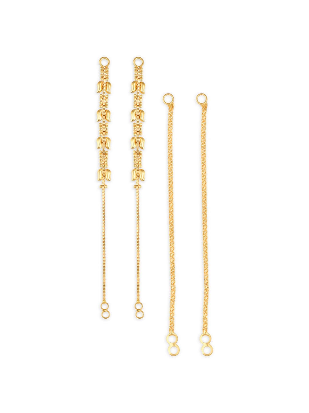 

Vighnaharta Pack Of 2 Gold-Plated Classic Ear Cuff Chains
