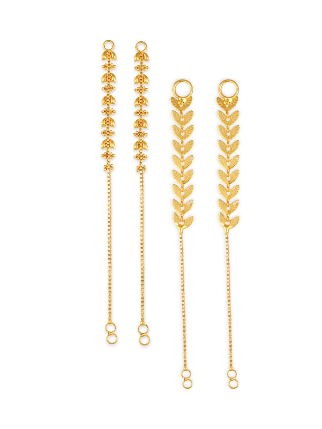 

Vighnaharta Pack Of 2 Gold-Plated Classic Ear Cuff Chains