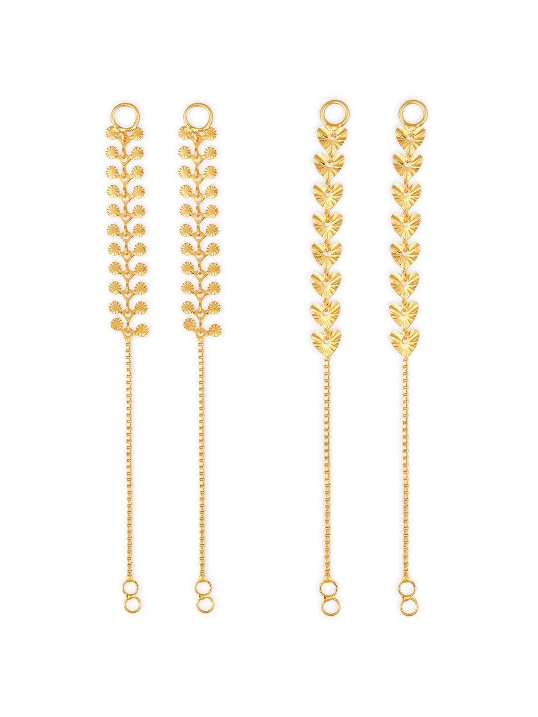 

Vighnaharta Set Of 2 Gold-Plated Ear Chains