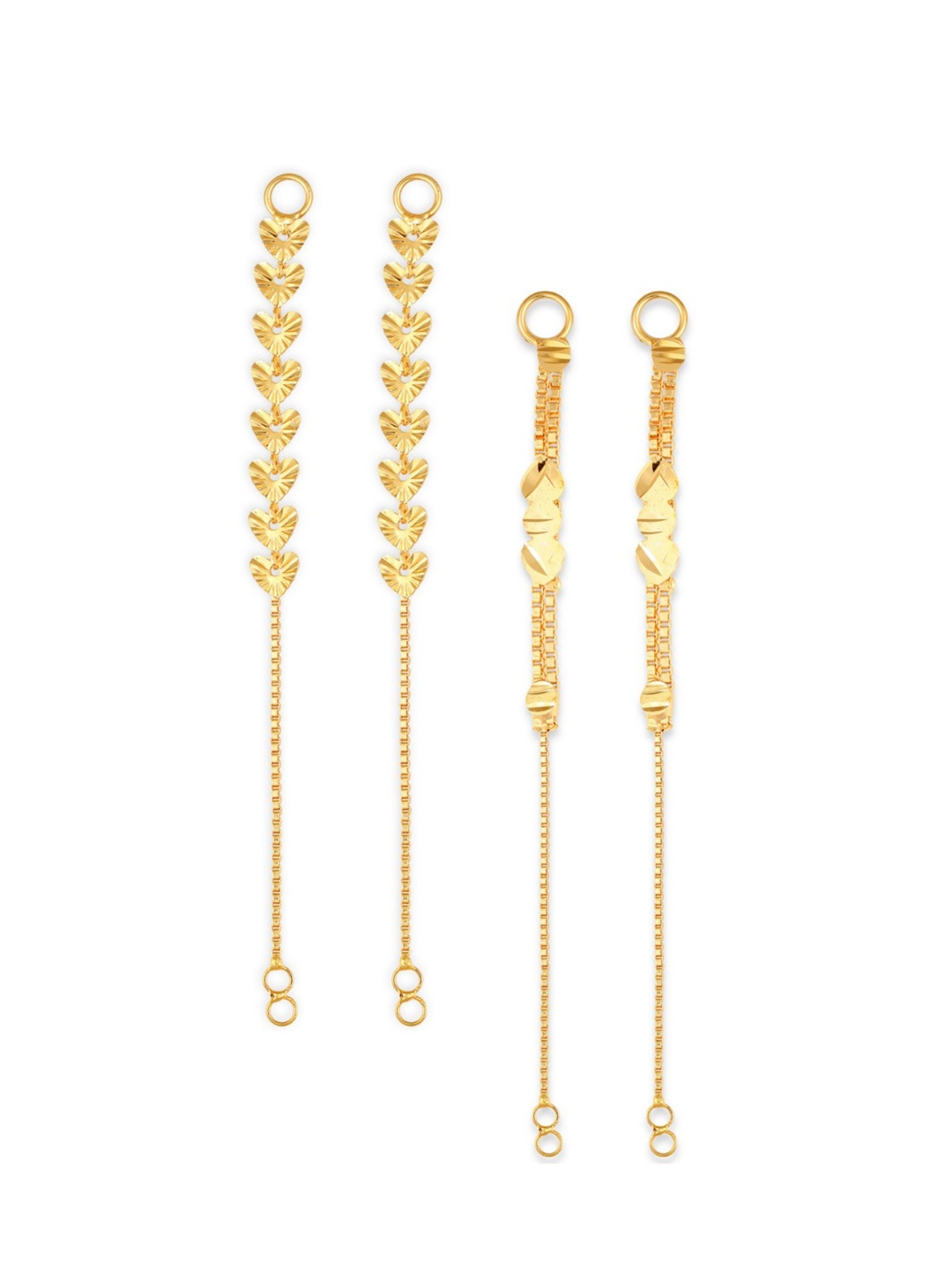 

Vighnaharta Set Of 2 Gold-Plated Classic Ear Cuff