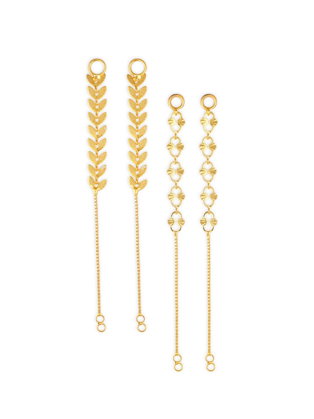 

Vighnaharta Set Of 2 Gold-Plated Classic Ear Cuffs