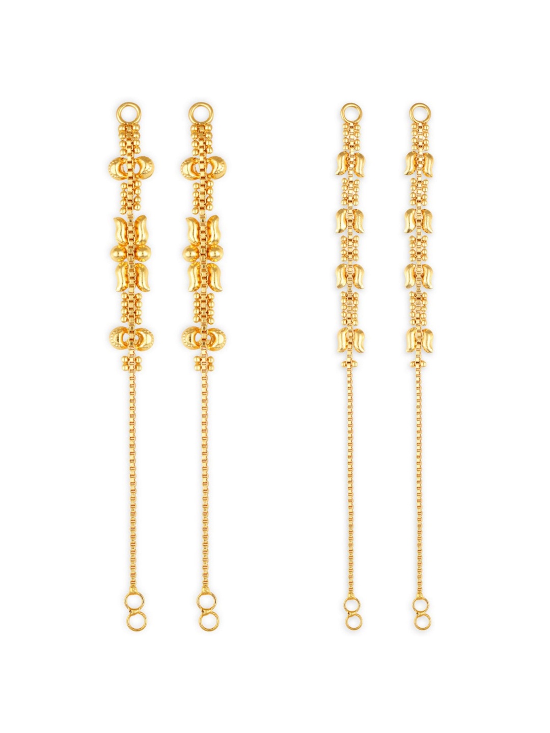 

Vighnaharta Set Of 2 Gold-Plated Classic Ear Cuffs