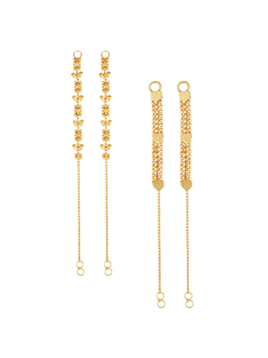 

Vighnaharta Set Of 2 Gold-Plated Classic Ear Cuffs