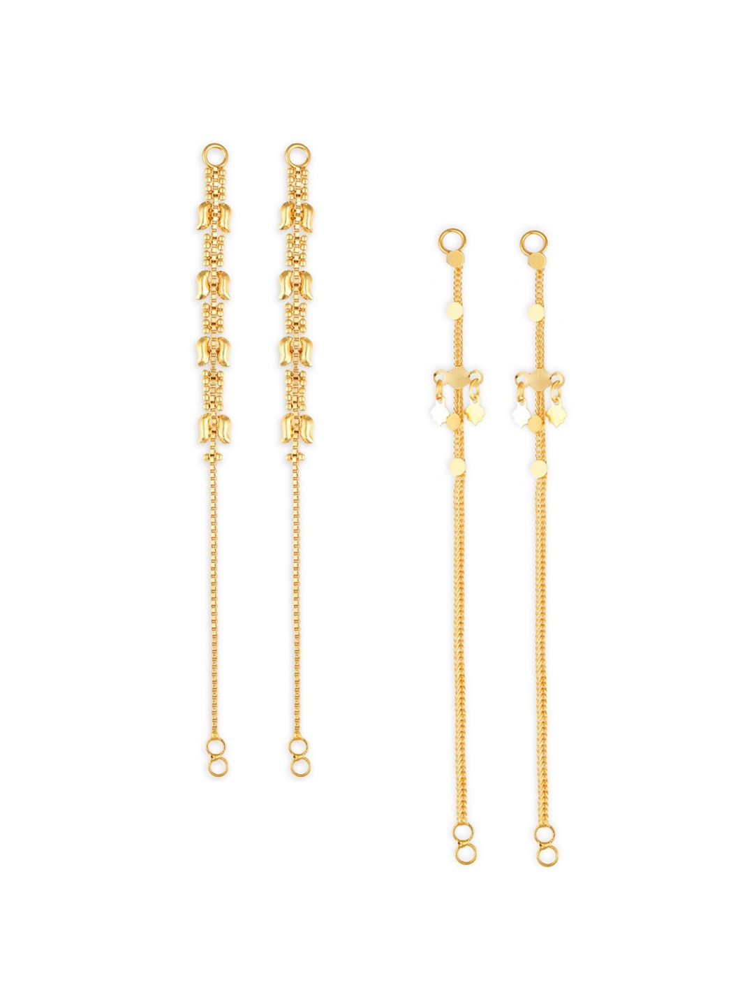 

Vighnaharta Set Of 2 Gold-Plated Classic Ear Cuff