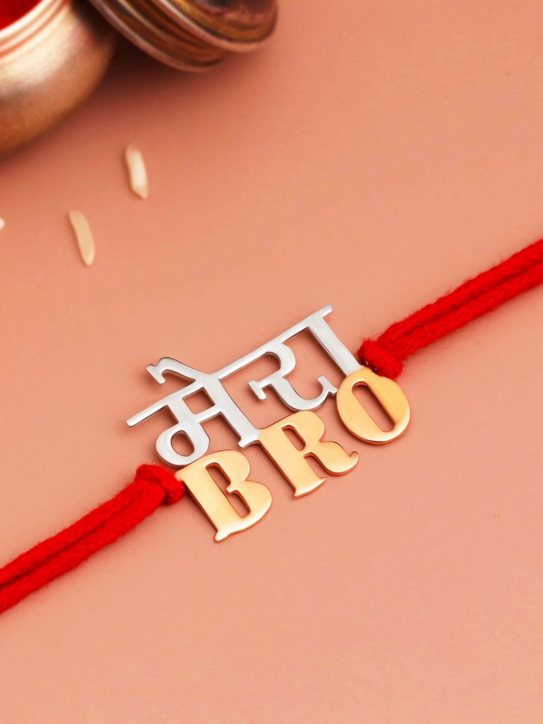 

KUBERBOX 92.5 Sterling Silver Charm Detail Rakhi
