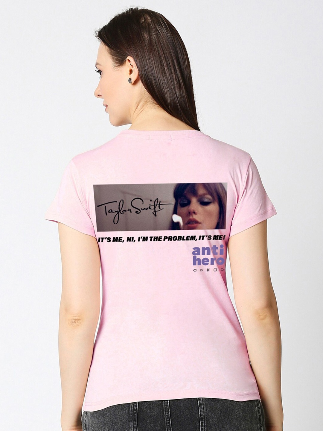 Bewakoof Pink Anti Hero Graphic Printed T-shirt