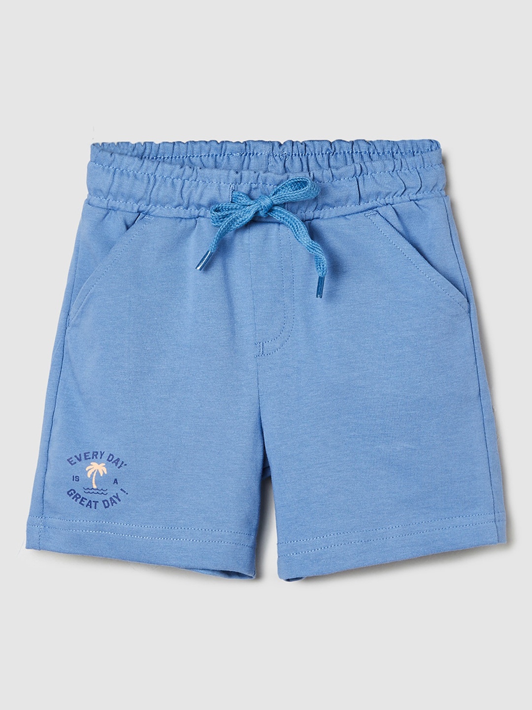 

max Boys Pure Cotton Rapid Dry Regular Shorts, Blue