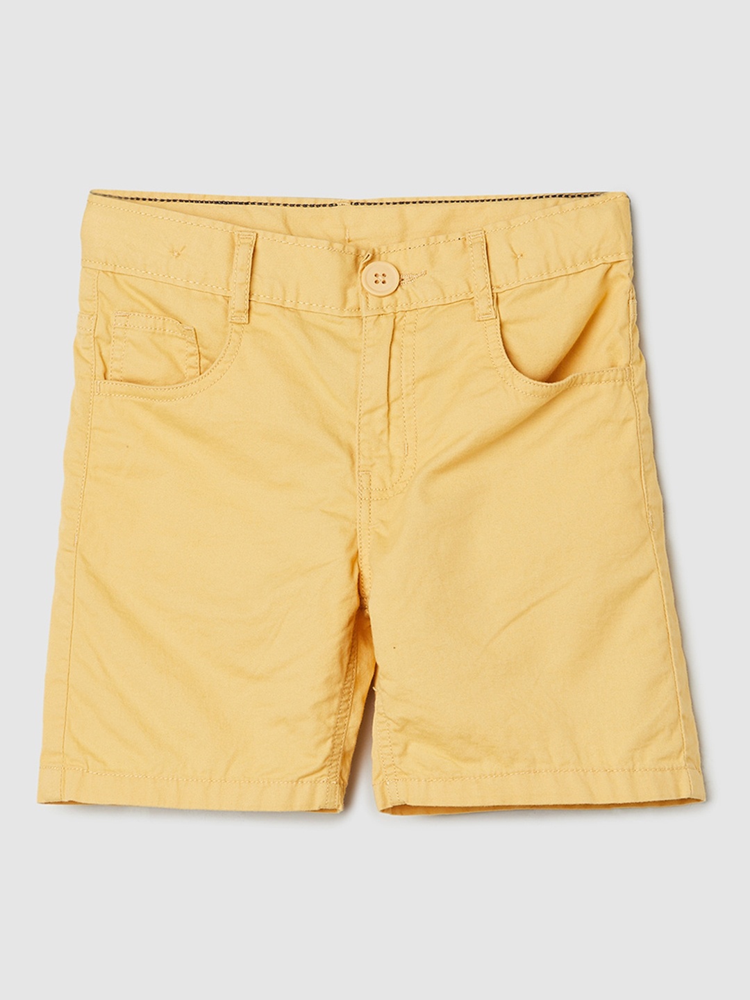 

max Boys Pure Cotton Rapid Dry Denim Shorts, Beige