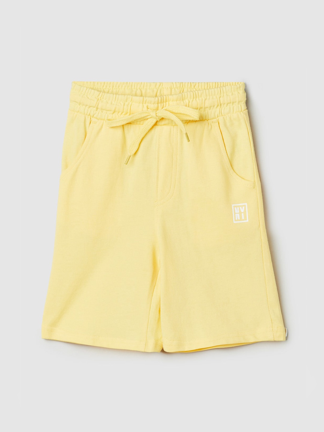 

max Boys Pure Cotton Rapid Dry Regular Shorts, Yellow