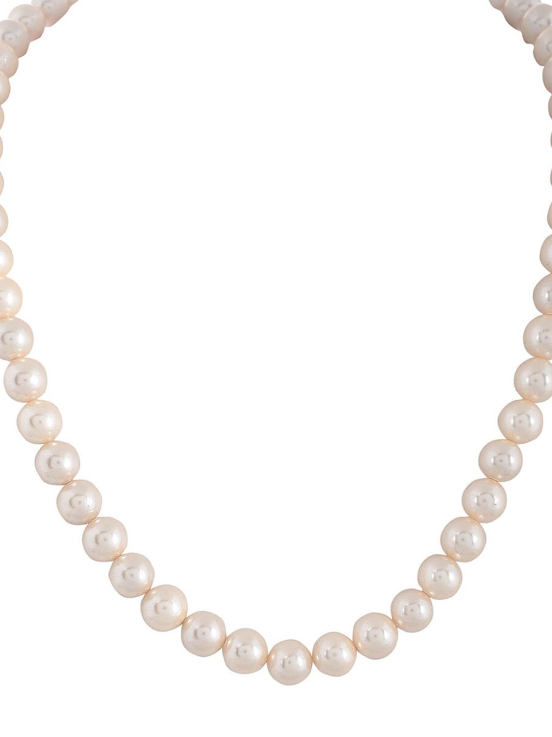 

RATNAVALI JEWELS Quartz Minimal Necklace, White