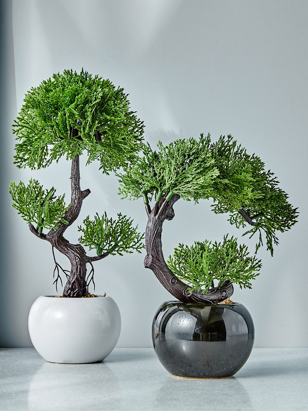 

Home Centre Green Artificial Bonsai With Ceramic Pot