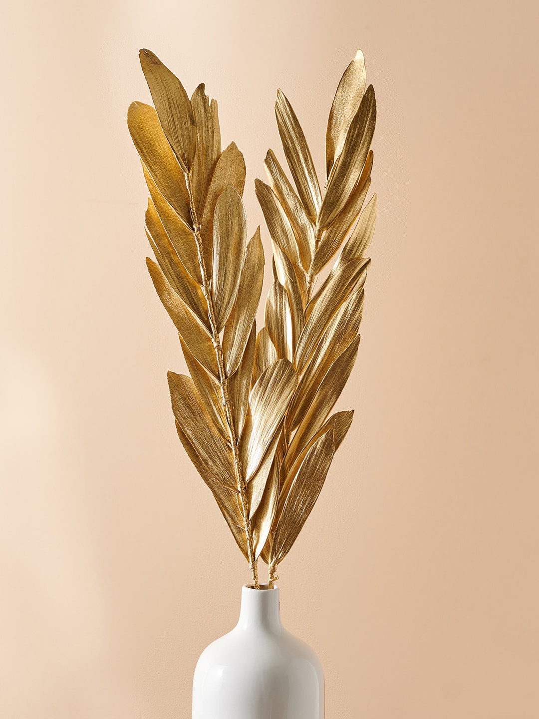 

Home Centre Beige Natural Dried Sunder Leaves Artificial Flower
