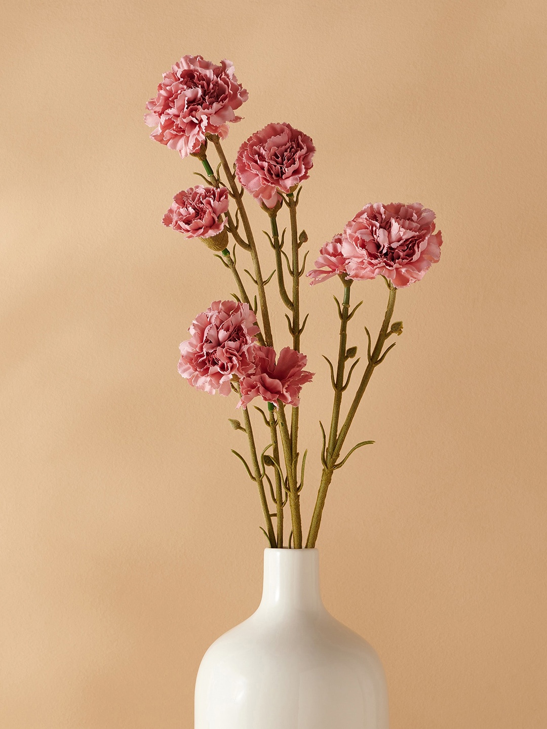 

Home Centre Pink & Green Artificial Autumn Carnation Flower Stick