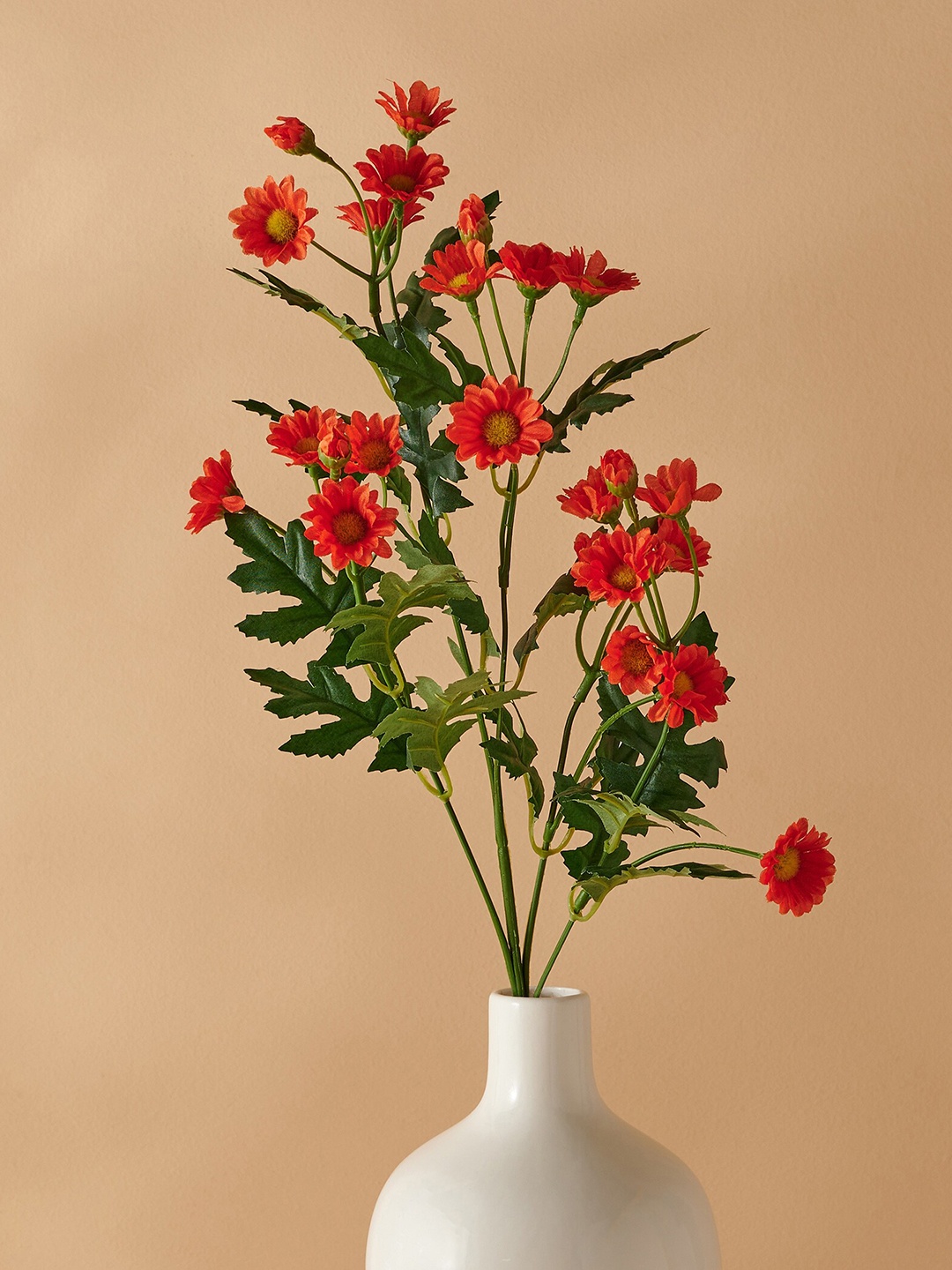 

Home Centre Orange Coloured & Green Daisy Artificial Flower Stick
