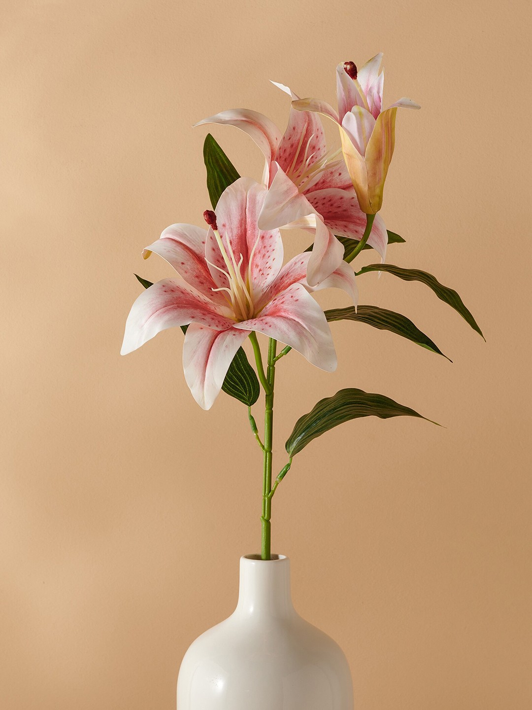 

Home Centre Pink & Green Tiger Lily Artificial Flower