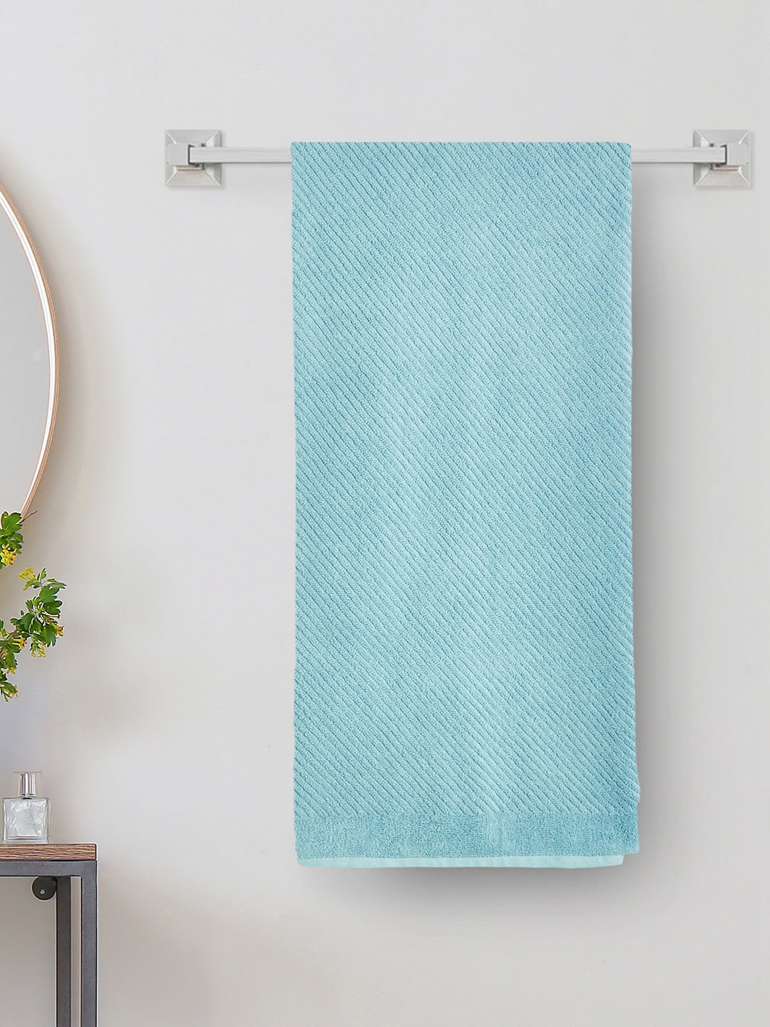 

Home Centre Colour Refresh Essence Blue 500 GSM Cotton Bath Towel