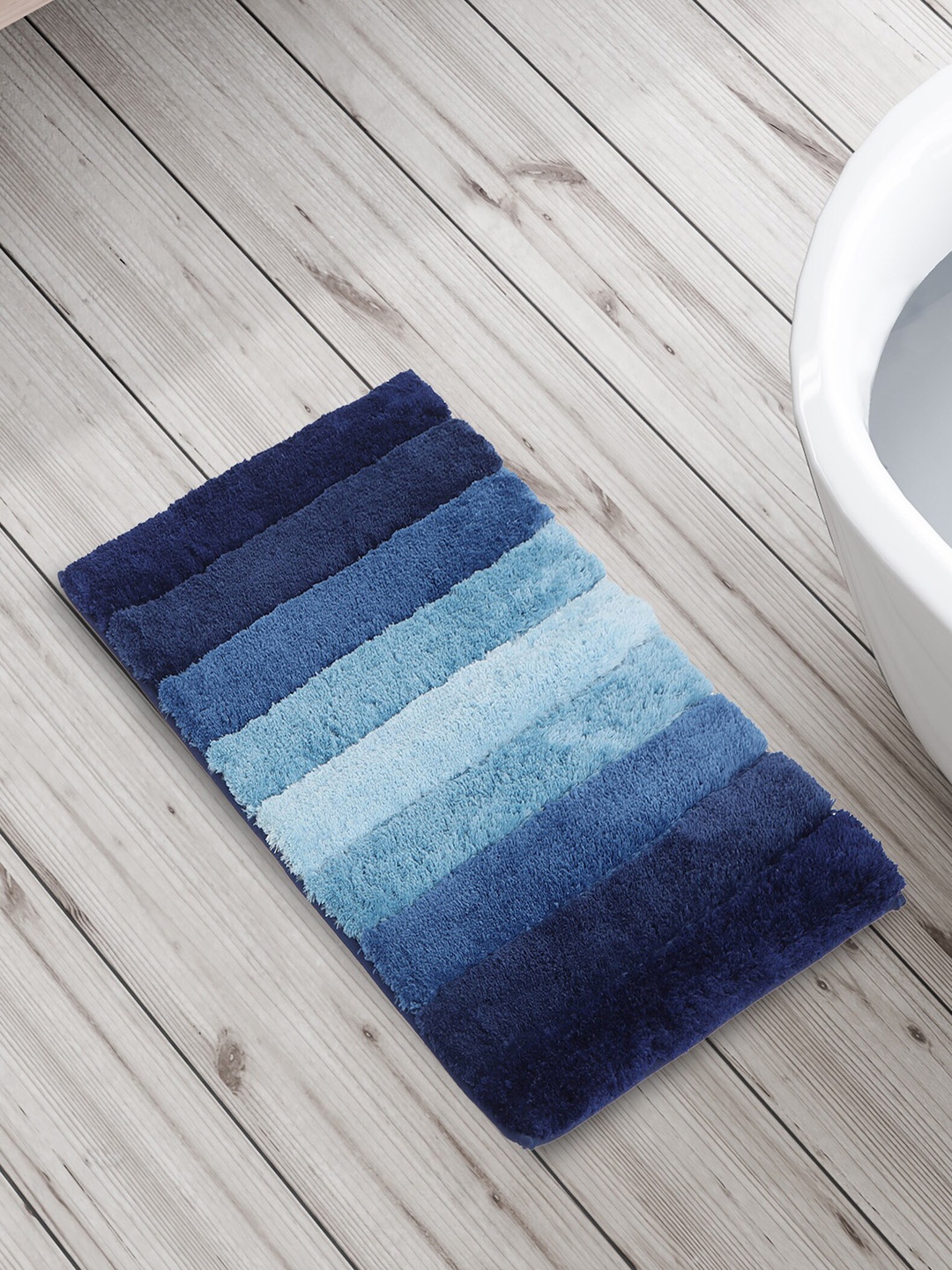 

Home Centre Blue Nova Santorini Gradient Stripes Anti-Slip Bath Mat