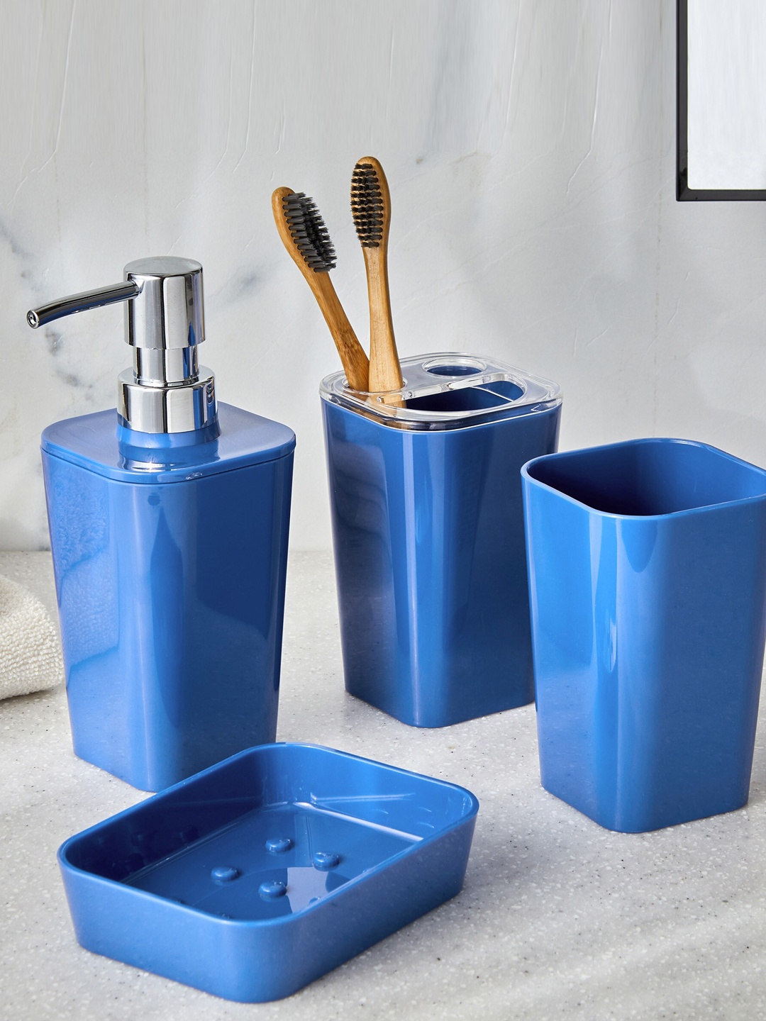

Home Centre Slate Jasmine Blue Soap Dispenser