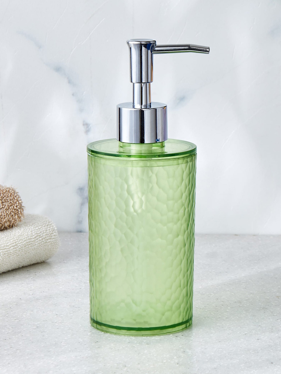 

Home Centre Mekong Grafton Green Textured Soap Dispenser -330ml