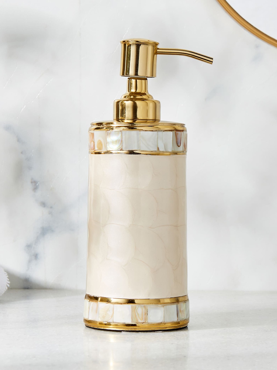 

Home Centre Panama Beige Textured Metal Soap Dispenser