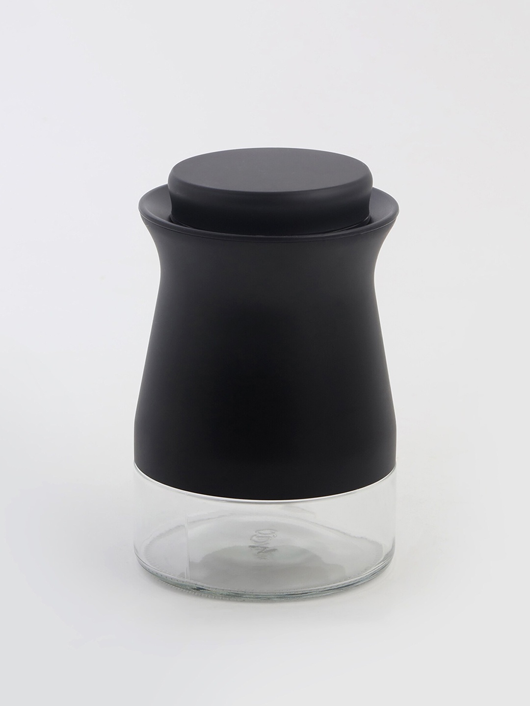 

Home Centre Chef Special Libra Glass Canister - 420 ml, Black