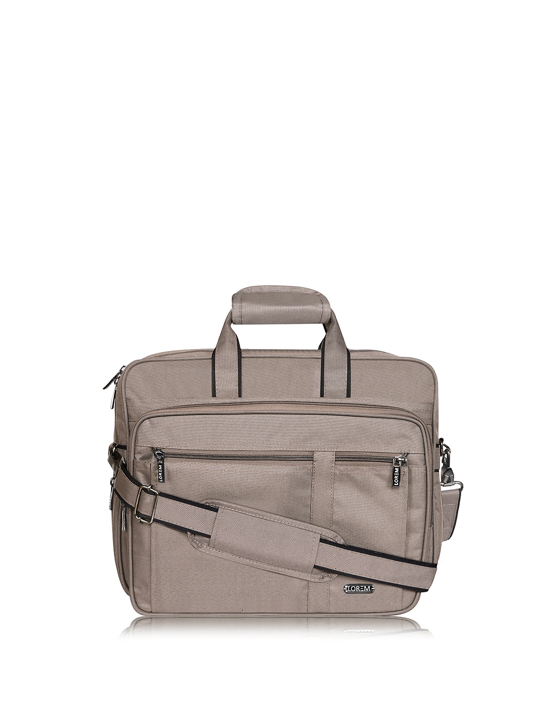 

LOREM Textured Laptop Bag Up to 16 inch, Cream