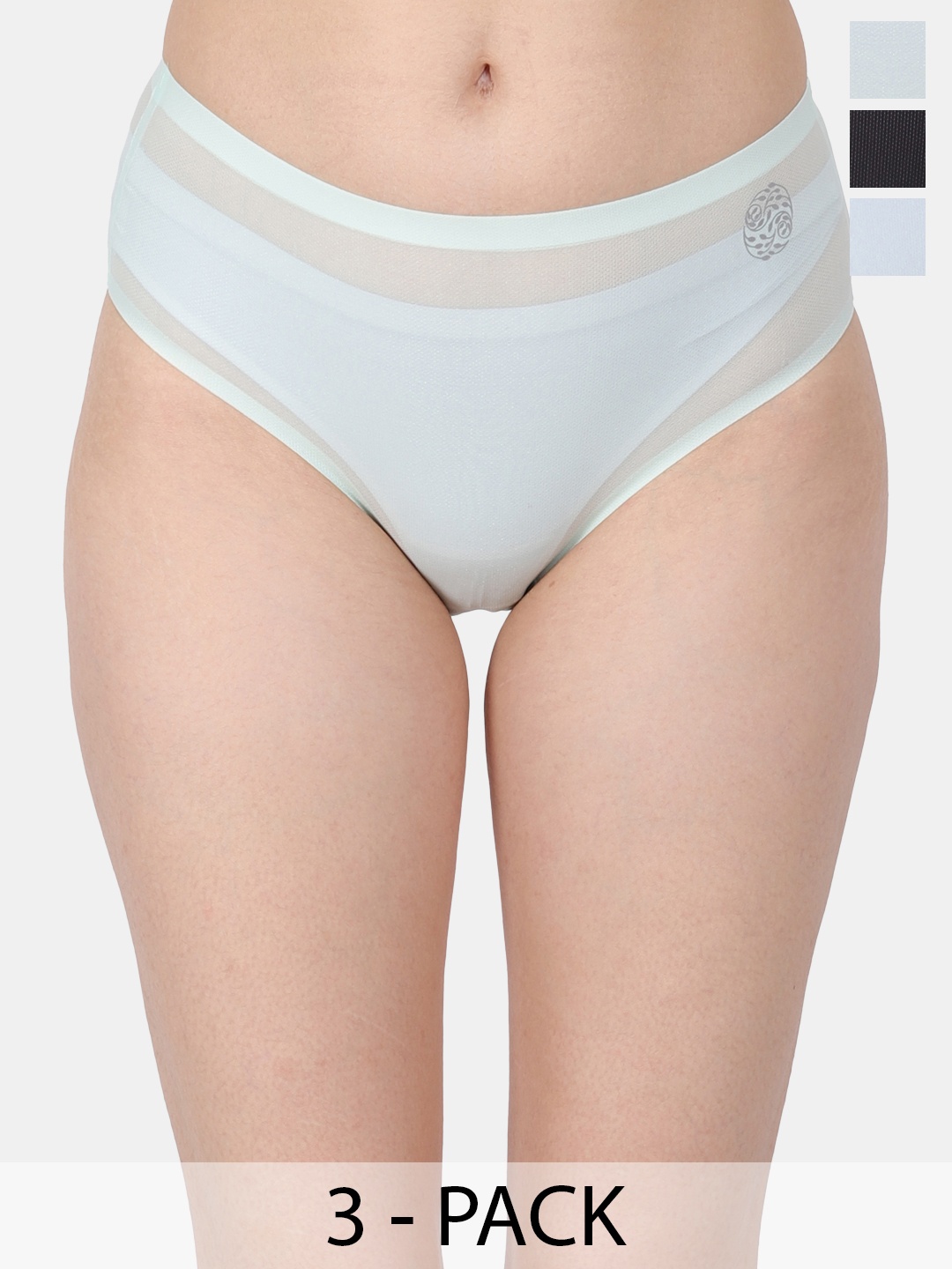 

Amour Secret Pack Of 2 Mid-Rise Hipster Briefs P5002N, Sea green